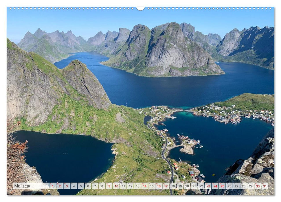 Wandern in Norwegen - Einklang von Gebirge und Meer (CALVENDO Wandkalender 2026)