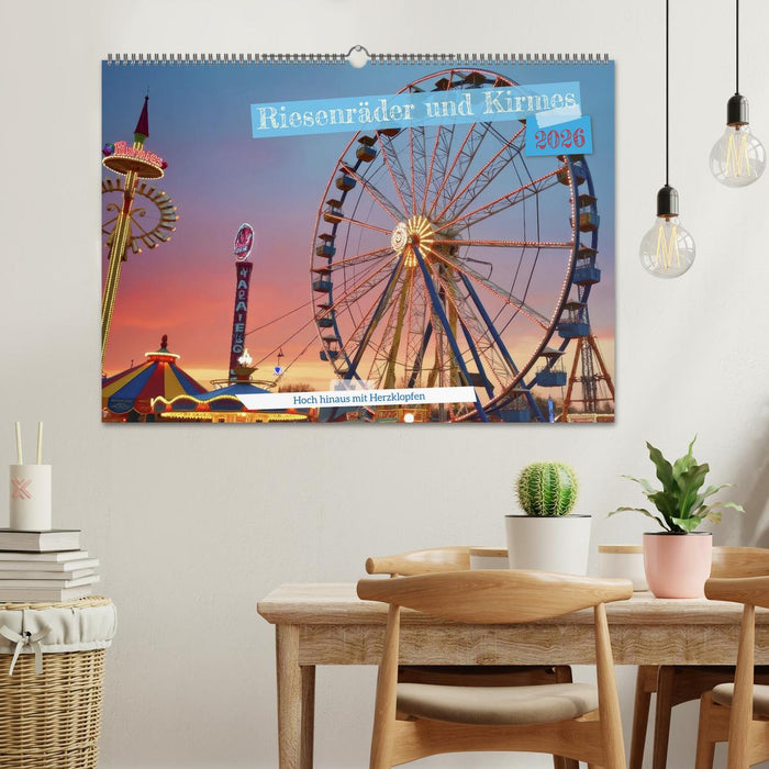 Riesenräder und Kirmes (CALVENDO Wandkalender 2026)