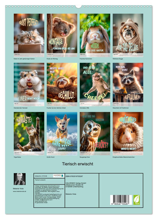 Tierisch erwischt (CALVENDO Premium Wandkalender 2026)