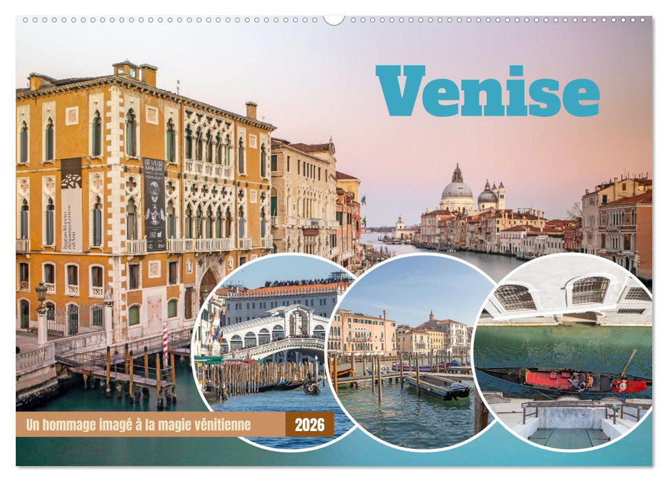 Venise - Un hommage imagé à la magie vénitienne (CALVENDO Calendrier mensuel 2026)
