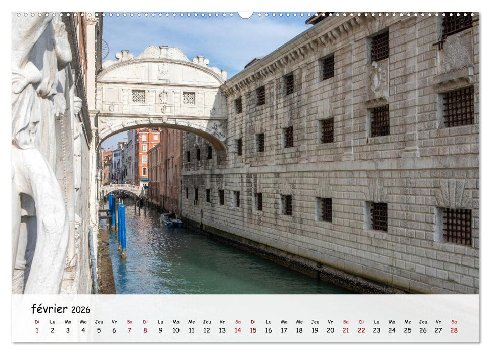 Venise - Un hommage imagé à la magie vénitienne (CALVENDO Calendrier mensuel 2026)
