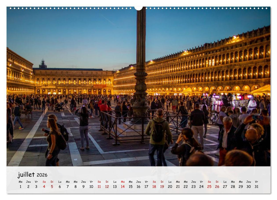 Venise - Un hommage imagé à la magie vénitienne (CALVENDO Calendrier supérieur 2026)