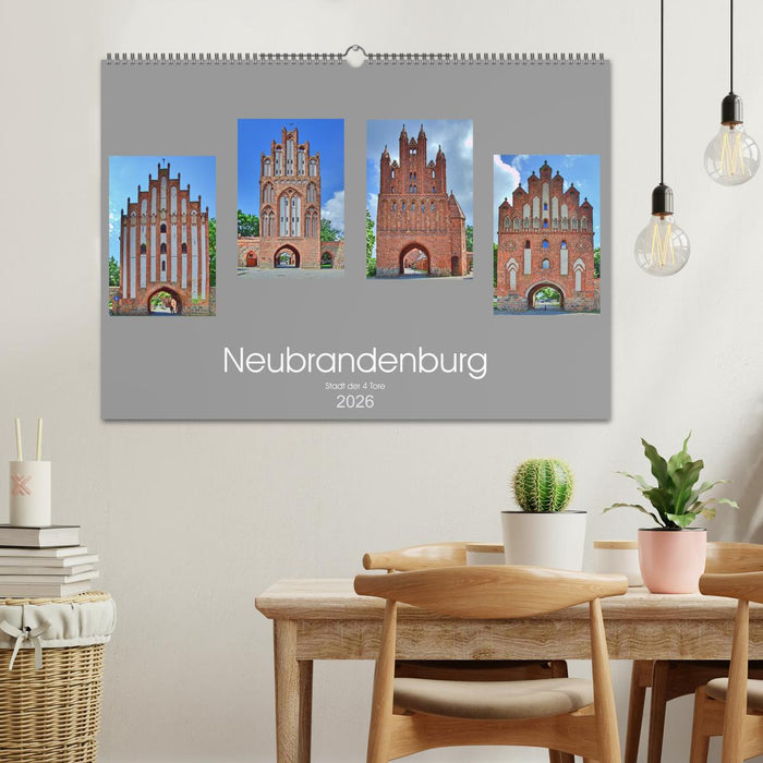 Neubrandenburg - Stadt der 4 Türme (CALVENDO Wandkalender 2026)