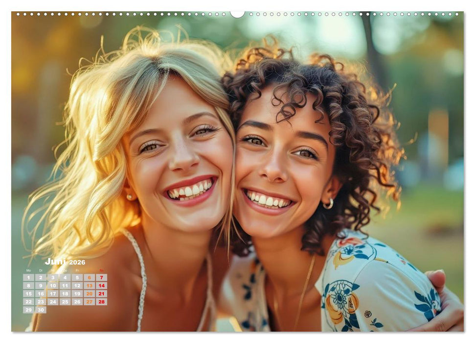Glückliche Momente des Lebens (CALVENDO Premium Wandkalender 2026)