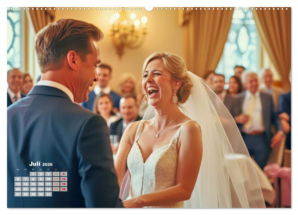 Glückliche Momente des Lebens (CALVENDO Premium Wandkalender 2026)