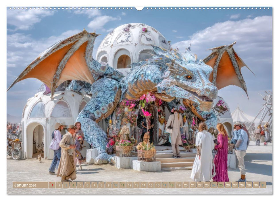 Festival der Kreativität und Lebenslust - In der Wüste (CALVENDO Wandkalender 2026)