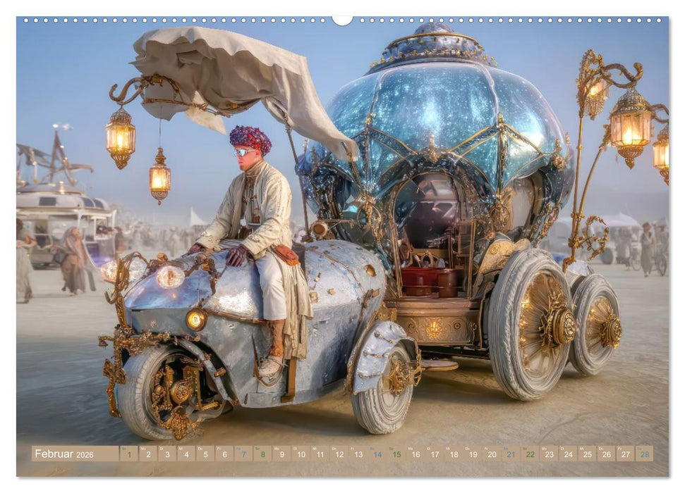 Festival der Kreativität und Lebenslust - In der Wüste (CALVENDO Premium Wandkalender 2026)