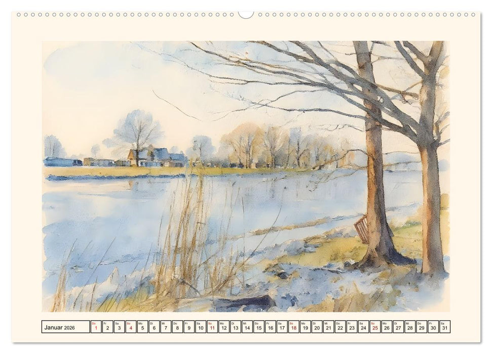 Unterwegs im Emsland (CALVENDO Premium Wandkalender 2026)