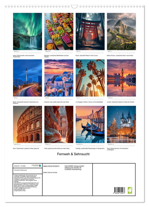 Fernweh & Sehnsucht (CALVENDO Wandkalender 2026)