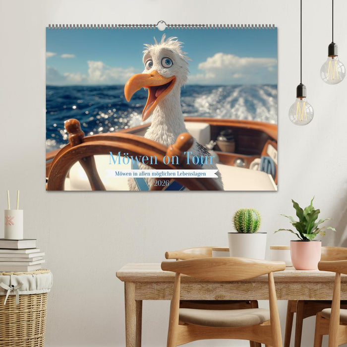 Möwen on Tour (CALVENDO Wandkalender 2026)