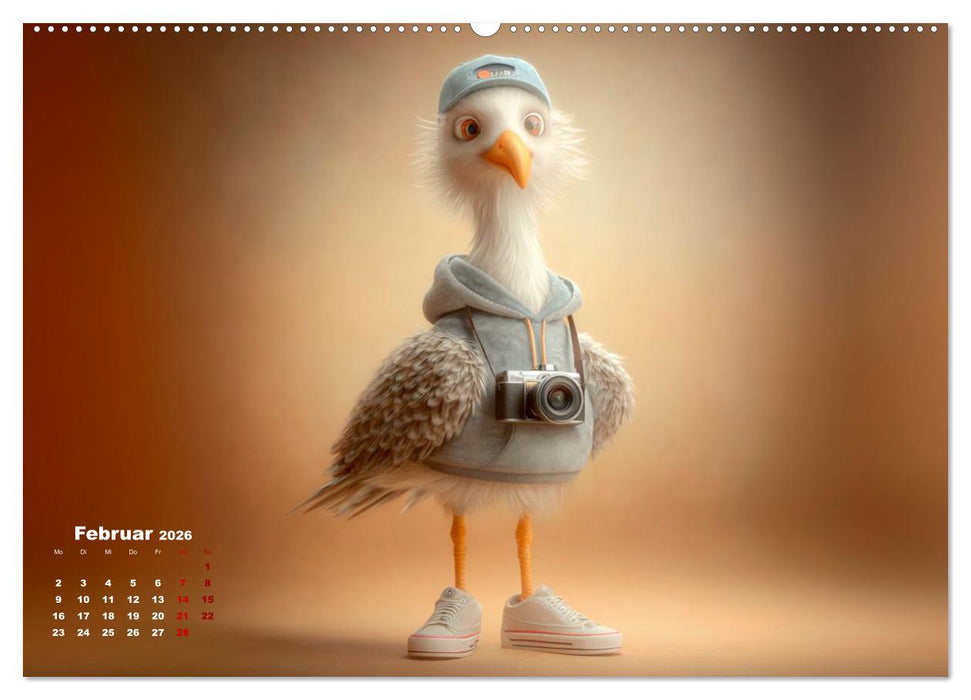 Möwen on Tour (CALVENDO Wandkalender 2026)