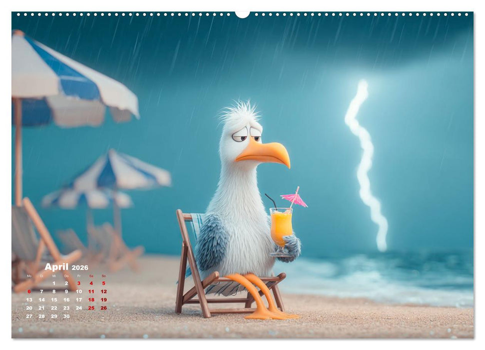 Möwen on Tour (CALVENDO Premium Wandkalender 2026)