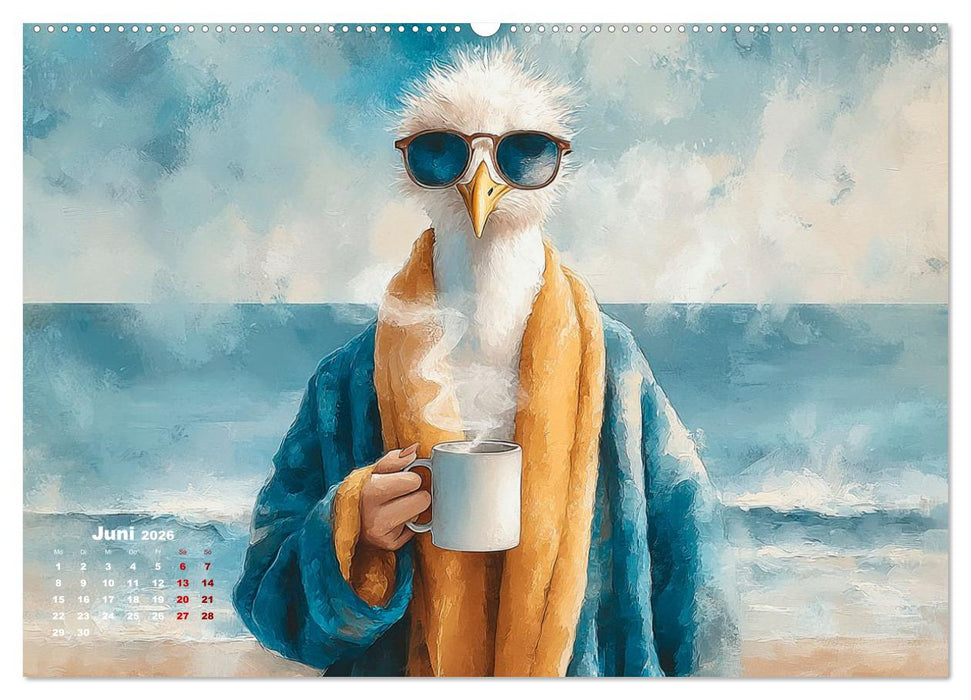Möwen on Tour (CALVENDO Premium Wandkalender 2026)