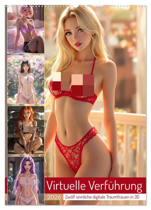 Virtuelle Verführung (CALVENDO Wandkalender 2026)