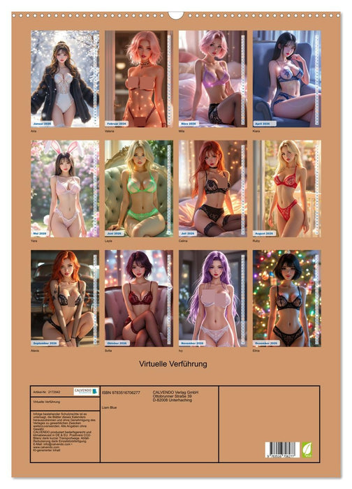 Virtuelle Verführung (CALVENDO Wandkalender 2026)