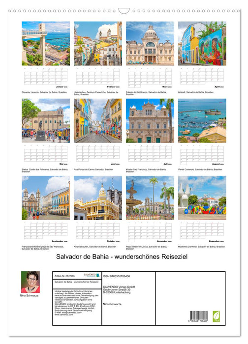Salvador de Bahia - wunderschönes Reiseziel (CALVENDO Wandkalender 2026)