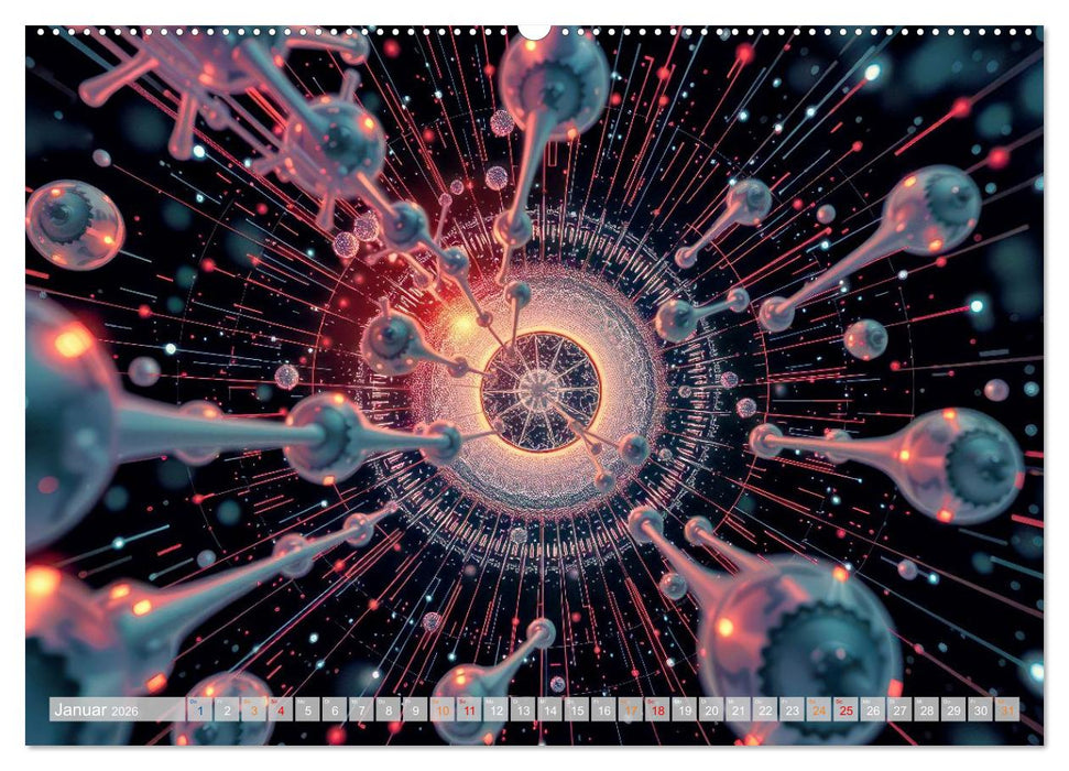 Quantenmechanik von Bits zu Qubits (CALVENDO Premium Wandkalender 2026)