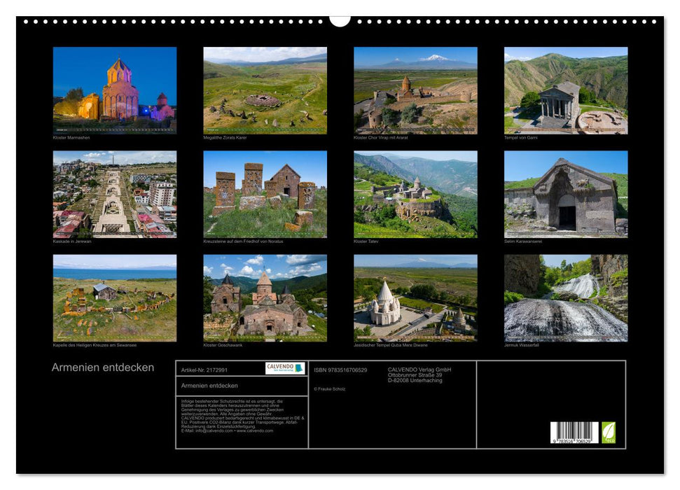 Armenien entdecken (CALVENDO Wandkalender 2026)