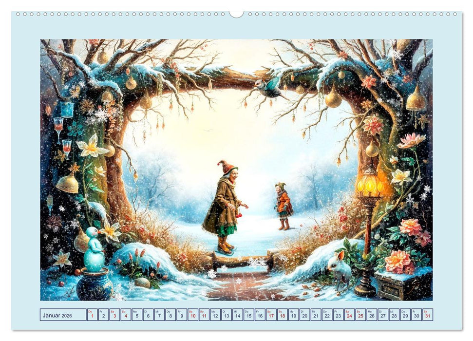 Die geheime Zauberwelt der alten Damen (CALVENDO Premium Wandkalender 2026)