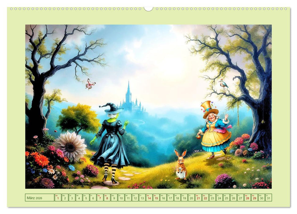 Die geheime Zauberwelt der alten Damen (CALVENDO Premium Wandkalender 2026)