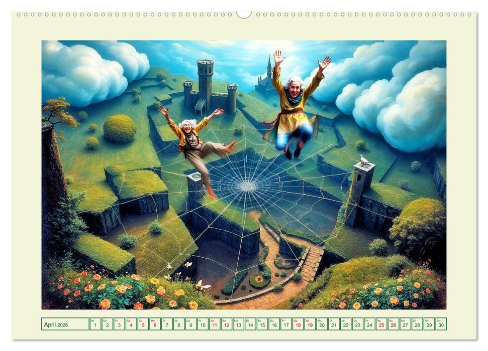 Die geheime Zauberwelt der alten Damen (CALVENDO Premium Wandkalender 2026)