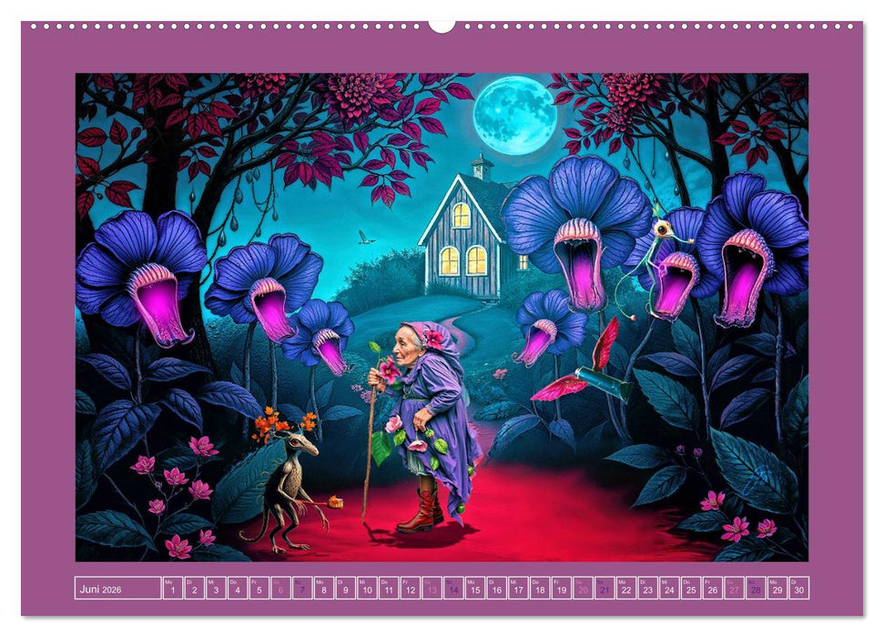 Die geheime Zauberwelt der alten Damen (CALVENDO Premium Wandkalender 2026)