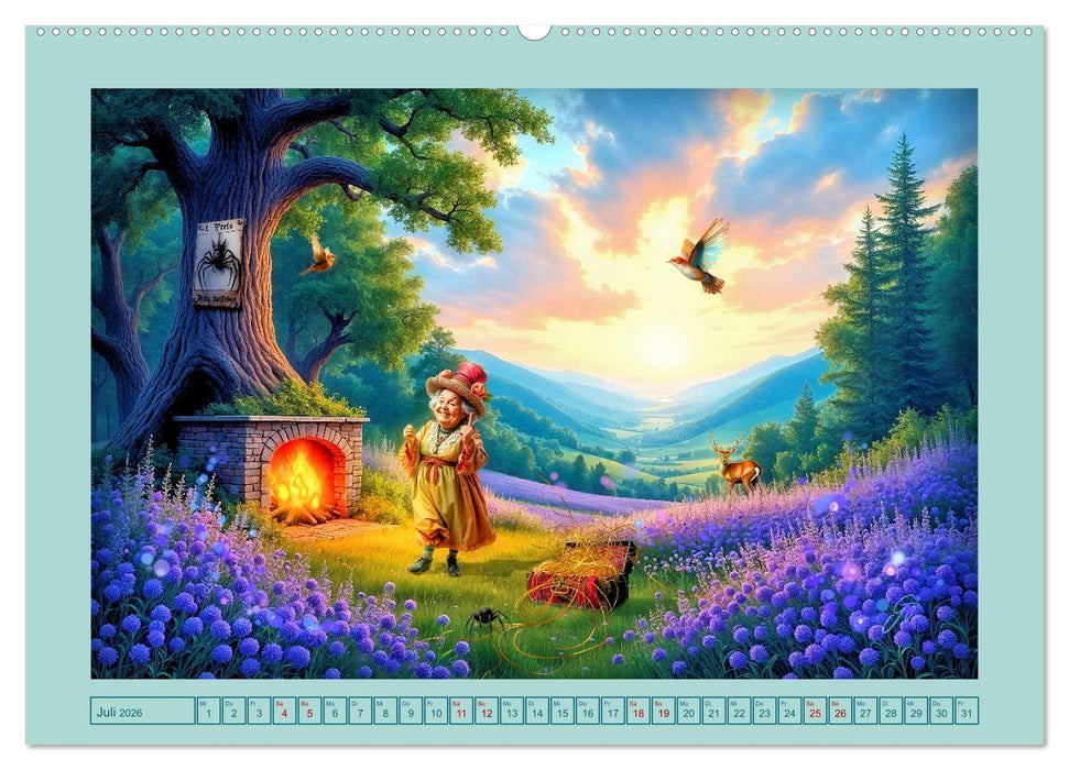 Die geheime Zauberwelt der alten Damen (CALVENDO Premium Wandkalender 2026)