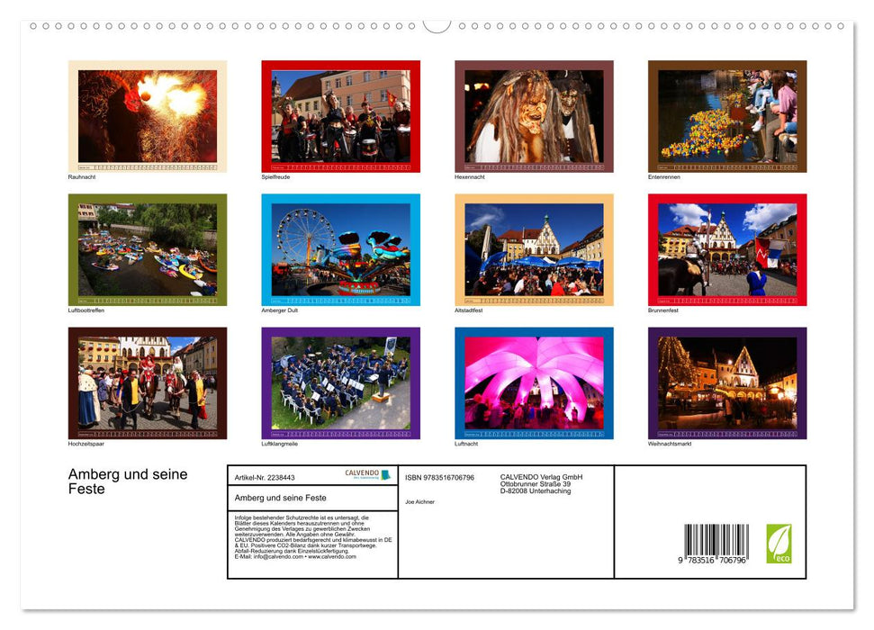 Amberg und seine Feste (CALVENDO Premium Wandkalender 2026)