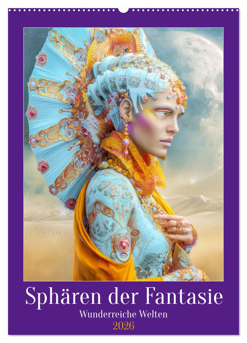 Sphären der Fantasie - Wunderreiche Welten (CALVENDO Wandkalender 2026)