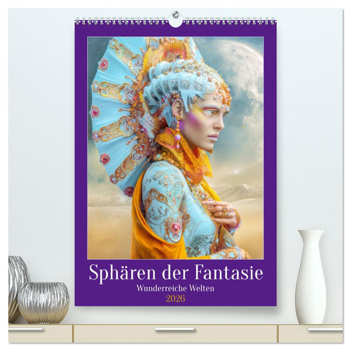 Sphären der Fantasie - Wunderreiche Welten (CALVENDO Premium Wandkalender 2026)