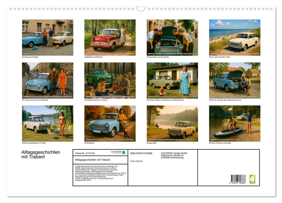 Alltagsgeschichten mit Trabant (CALVENDO Wandkalender 2026)