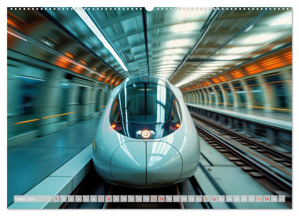 Hightech Züge (CALVENDO Wandkalender 2026)