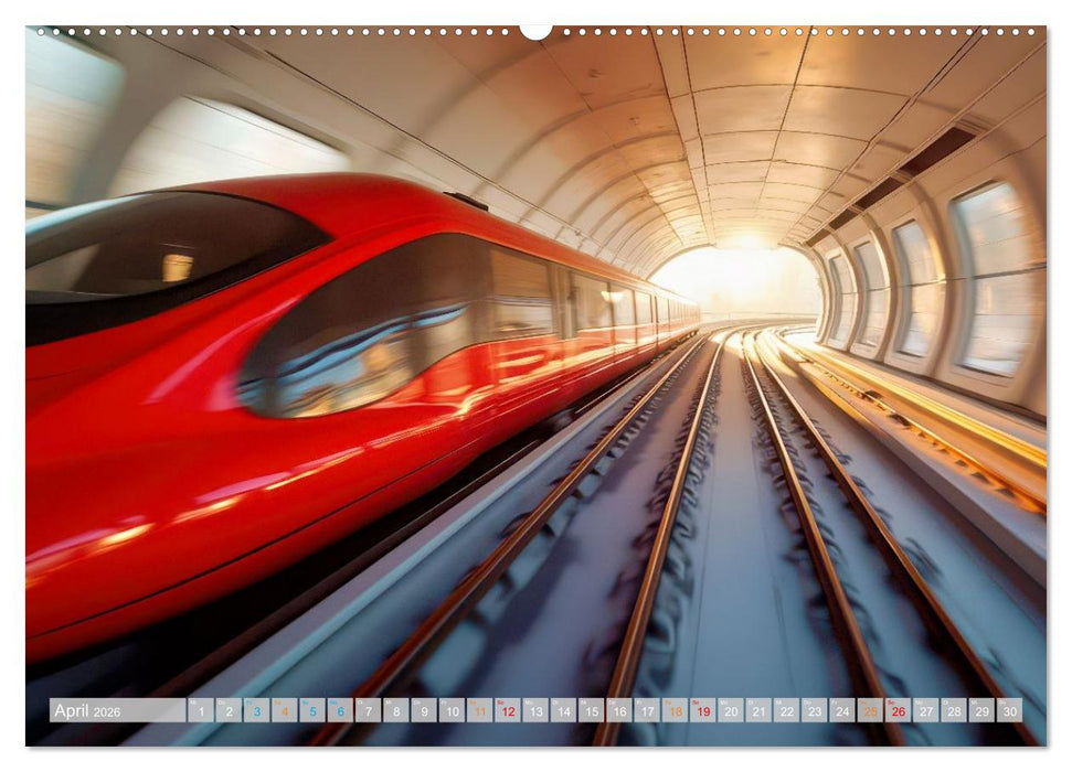 Hightech Züge (CALVENDO Wandkalender 2026)