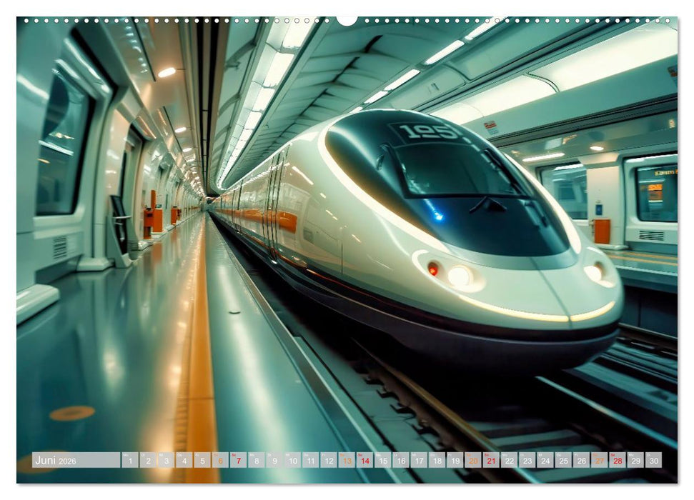Hightech Züge (CALVENDO Wandkalender 2026)