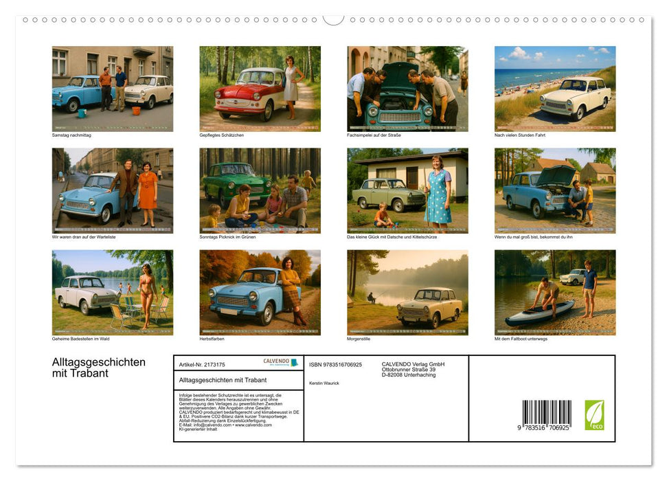 Alltagsgeschichten mit Trabant (CALVENDO Premium Wandkalender 2026)