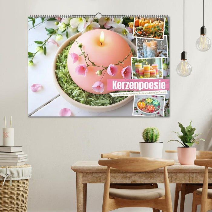 Kerzenpoesie - Romantische Kerzenkunst in stimmungsvollen Szenen (CALVENDO Wandkalender 2026)