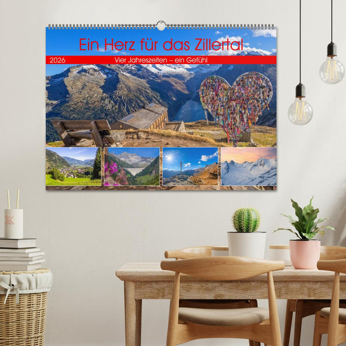 Ein Herz für das Zillertal (CALVENDO Wandkalender 2026)
