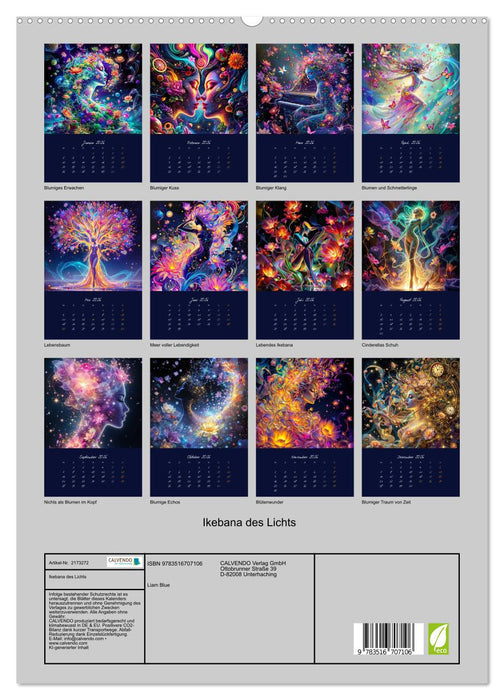 Ikebana des Lichts (CALVENDO Premium Wandkalender 2026)