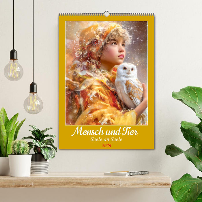 Mensch und Tier - Seele an Seele (CALVENDO Wandkalender 2026)
