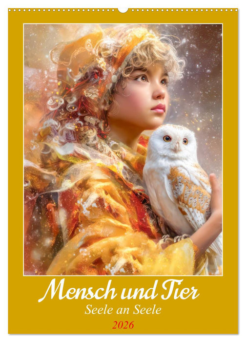 Mensch und Tier - Seele an Seele (CALVENDO Wandkalender 2026)