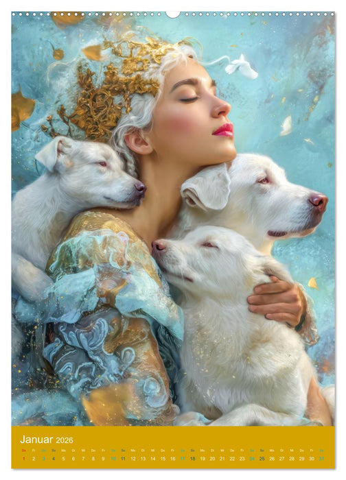 Mensch und Tier - Seele an Seele (CALVENDO Wandkalender 2026)