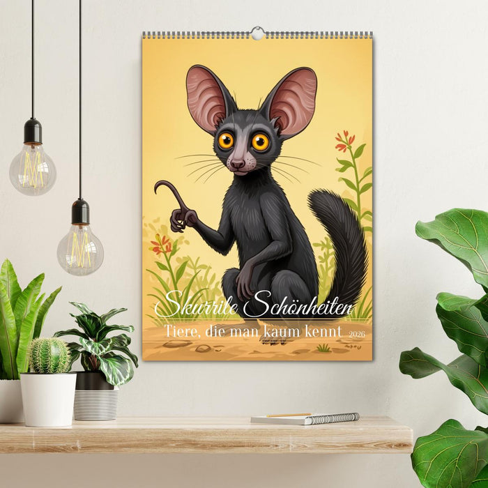 Skurrile Schönheiten – Tiere, die man kaum kennt (CALVENDO Wandkalender 2026)