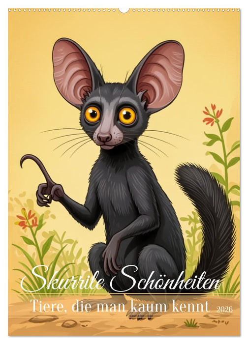 Skurrile Schönheiten – Tiere, die man kaum kennt (CALVENDO Wandkalender 2026)