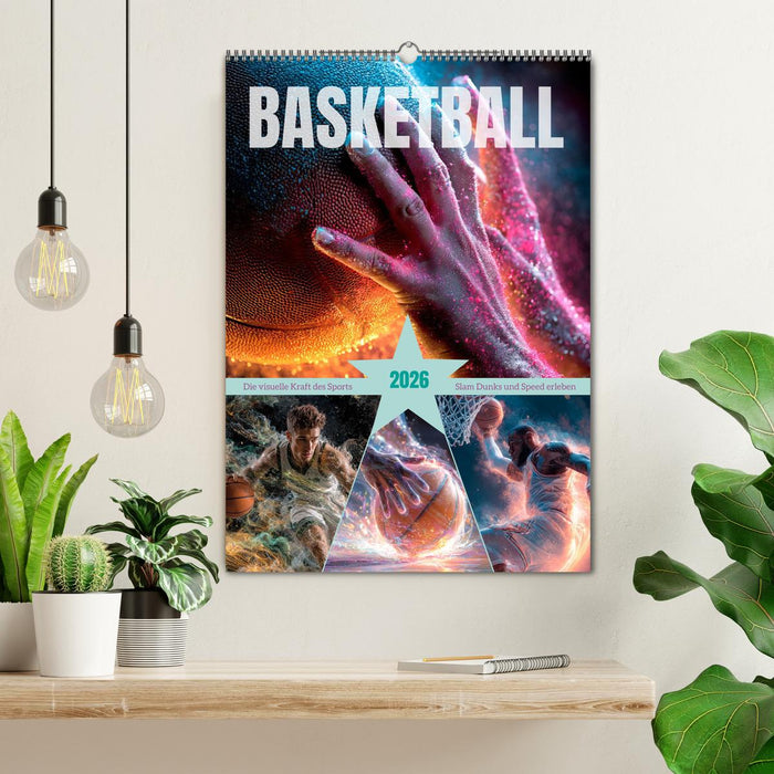 Basketball - Die visuelle Kraft des Sports (CALVENDO Wandkalender 2026)