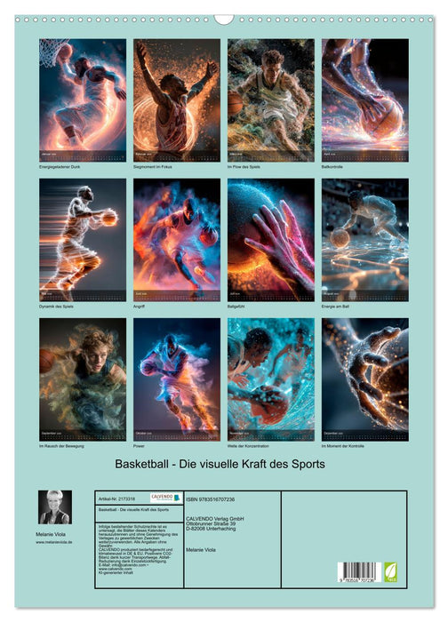 Basketball - Die visuelle Kraft des Sports (CALVENDO Wandkalender 2026)