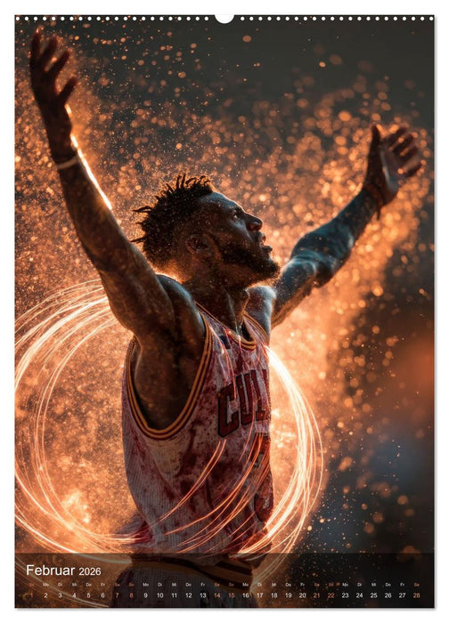 Basketball - Die visuelle Kraft des Sports (CALVENDO Wandkalender 2026)