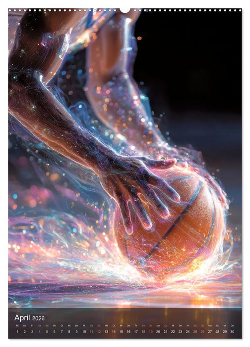 Basketball - Die visuelle Kraft des Sports (CALVENDO Premium Wandkalender 2026)