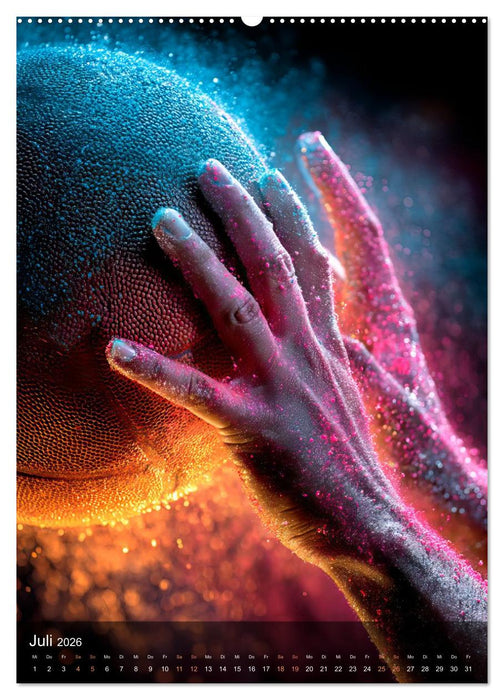 Basketball - Die visuelle Kraft des Sports (CALVENDO Premium Wandkalender 2026)