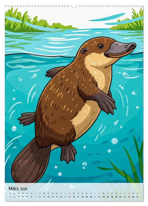 Skurrile Schönheiten – Tiere, die man kaum kennt (CALVENDO Premium Wandkalender 2026)