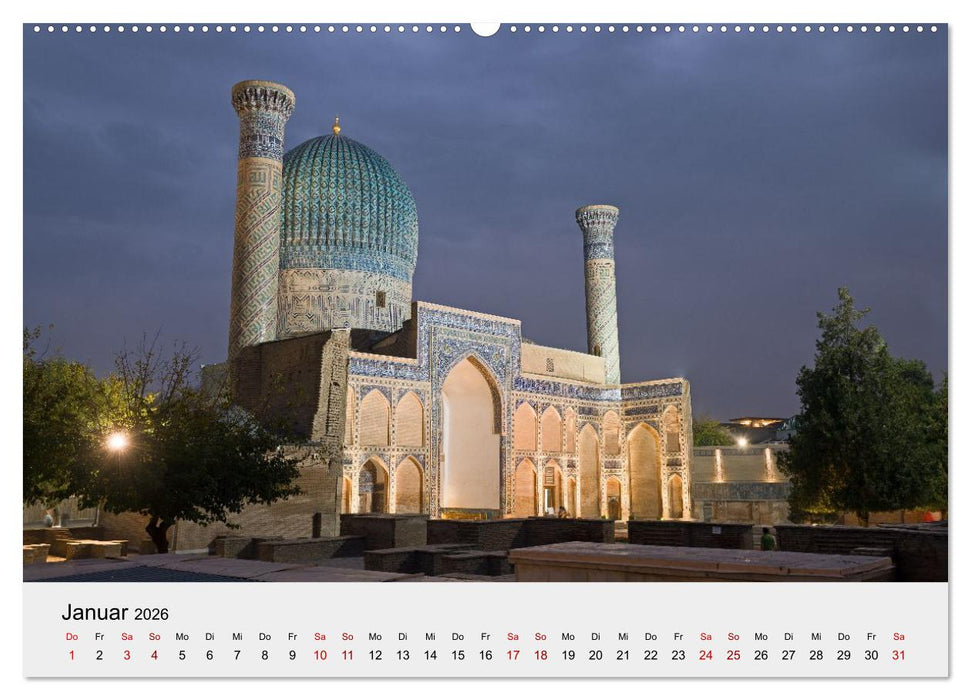 Usbekistan entlang der Seidenstraße (CALVENDO Premium Wandkalender 2026)